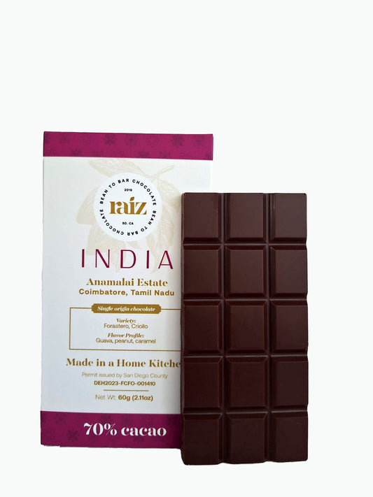 70% Single-Origin Bar - Anamalai Estate, India