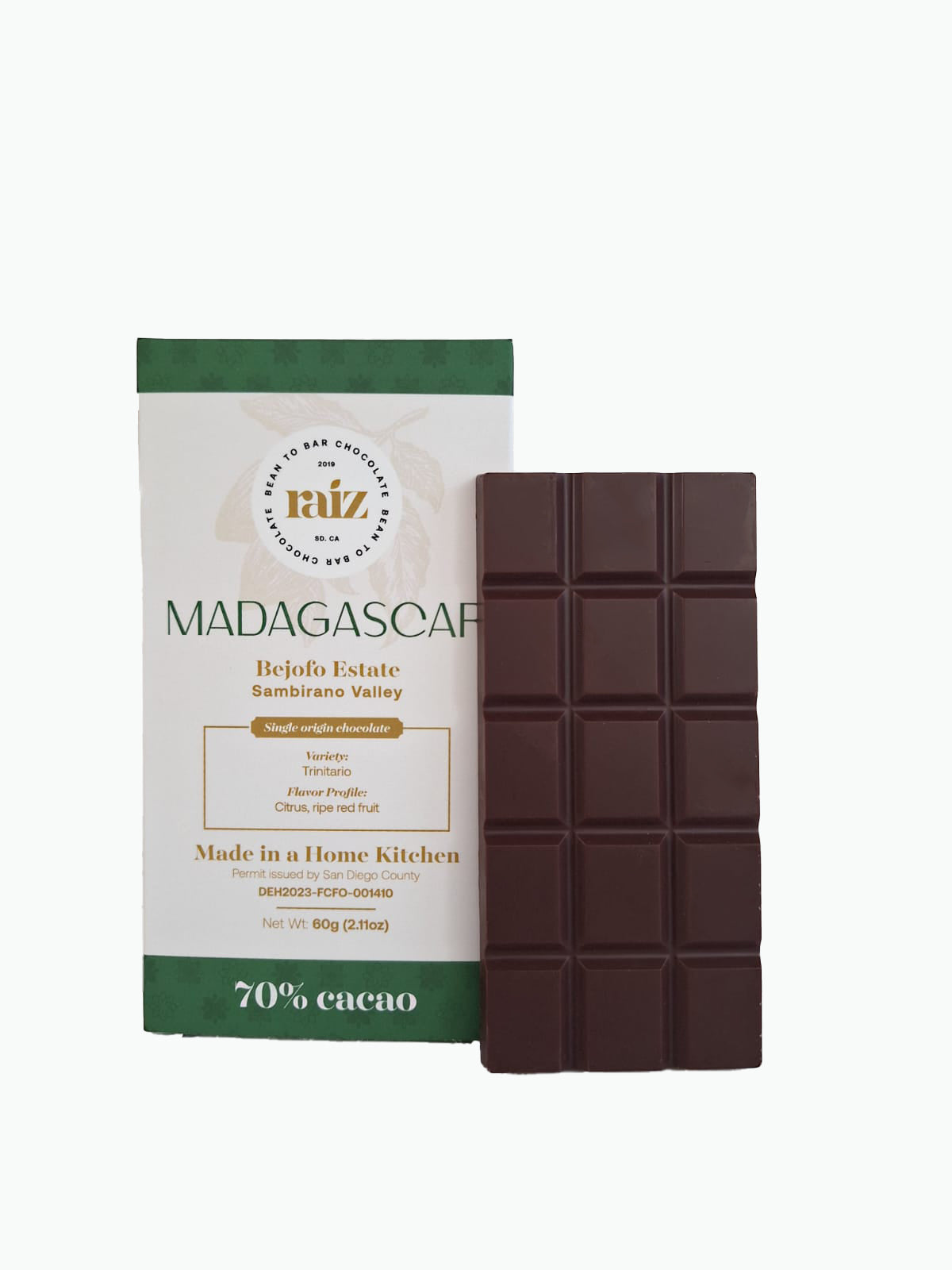 70% Single-Origin Bar - Bejofo Estate, Madagascar